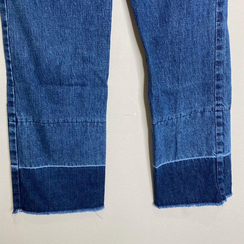 Rachel Comey Slim Legion Jeans Two Tone High Rise Straight Crop Raw Hem 4 - Picture 10 of 14